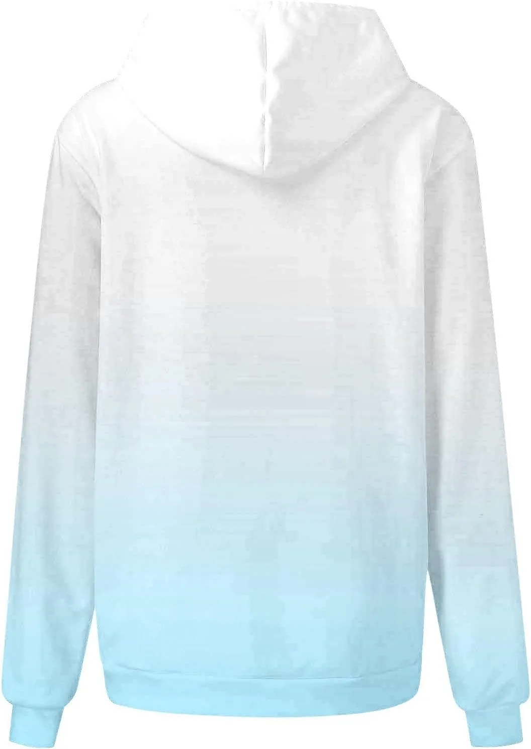 Oversized Sweatshirt For Women Tie Dye Crewneck Drawstring Pullover Hoodie Long Sleeve Gradient Color Block Tops