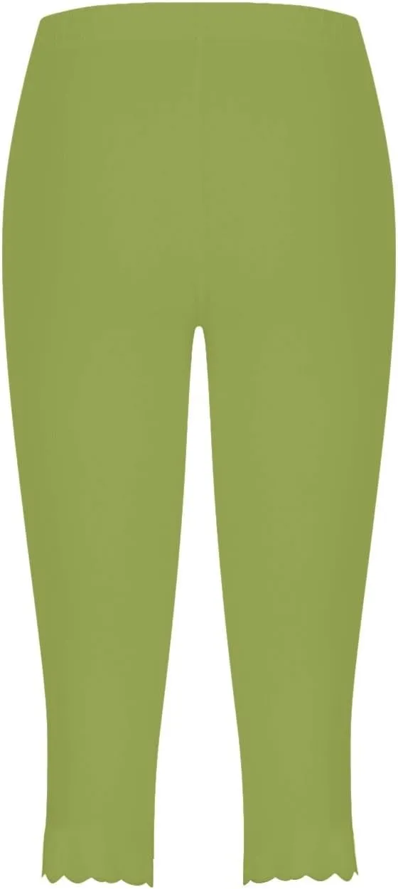 Pants for Women Pants 2024 High Waisted Yoga Capri Pants Lightweight Comfortable Solid Color Soft Casual Pants for
