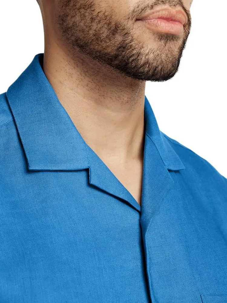 Paul Fredrick Men's Classic Fit Linen Solid Casual Shirt