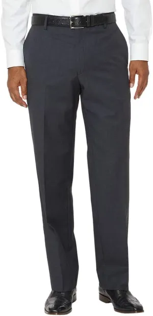 Paul Fredrick Men's Classic Fit Wool Gabardine Flat Front Pants