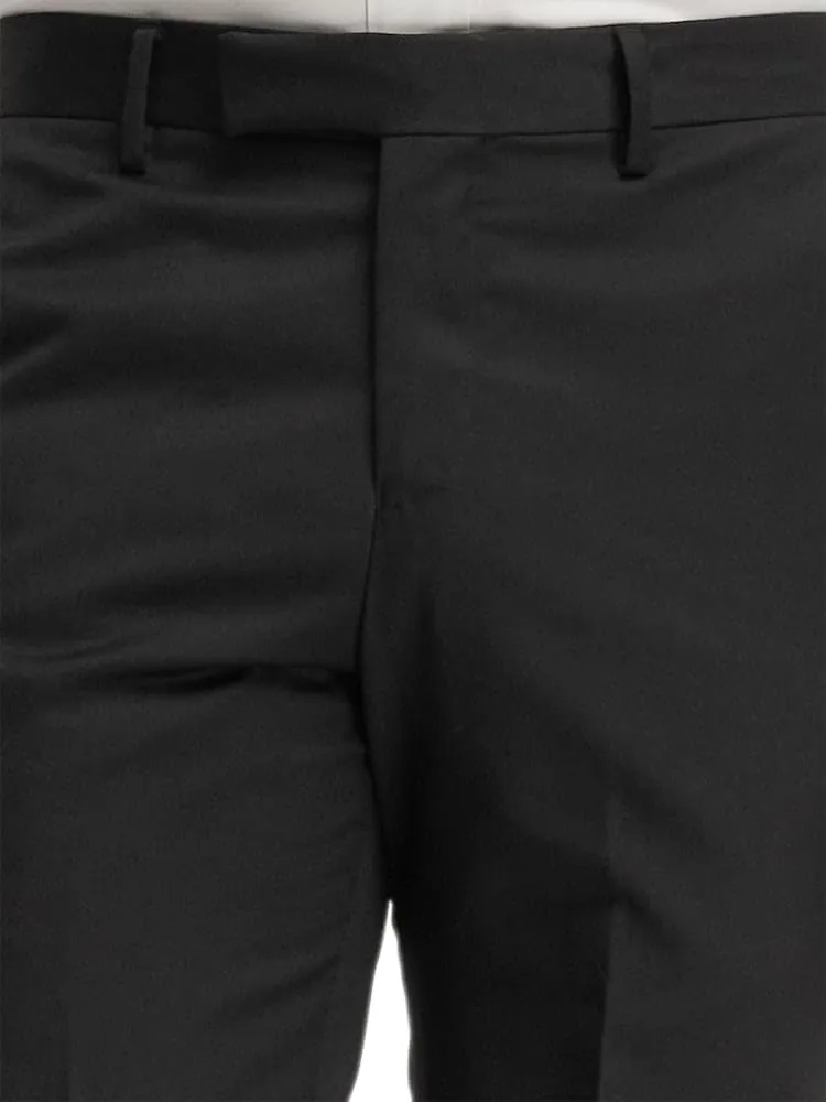 Paul Fredrick Men's Classic Fit Wool Gabardine Flat Front Pants
