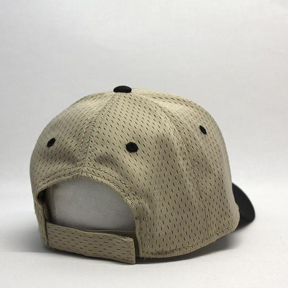Plain Pro Cool Mesh Low Profile Structured Adjustable Baseball Cap