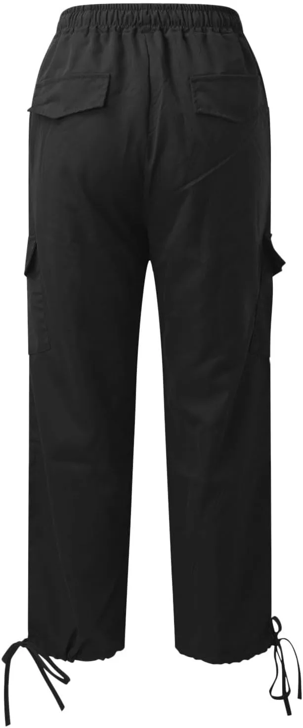 PTOLOCIF N Street Slacks with Loose Straps and Loose Drawstrings