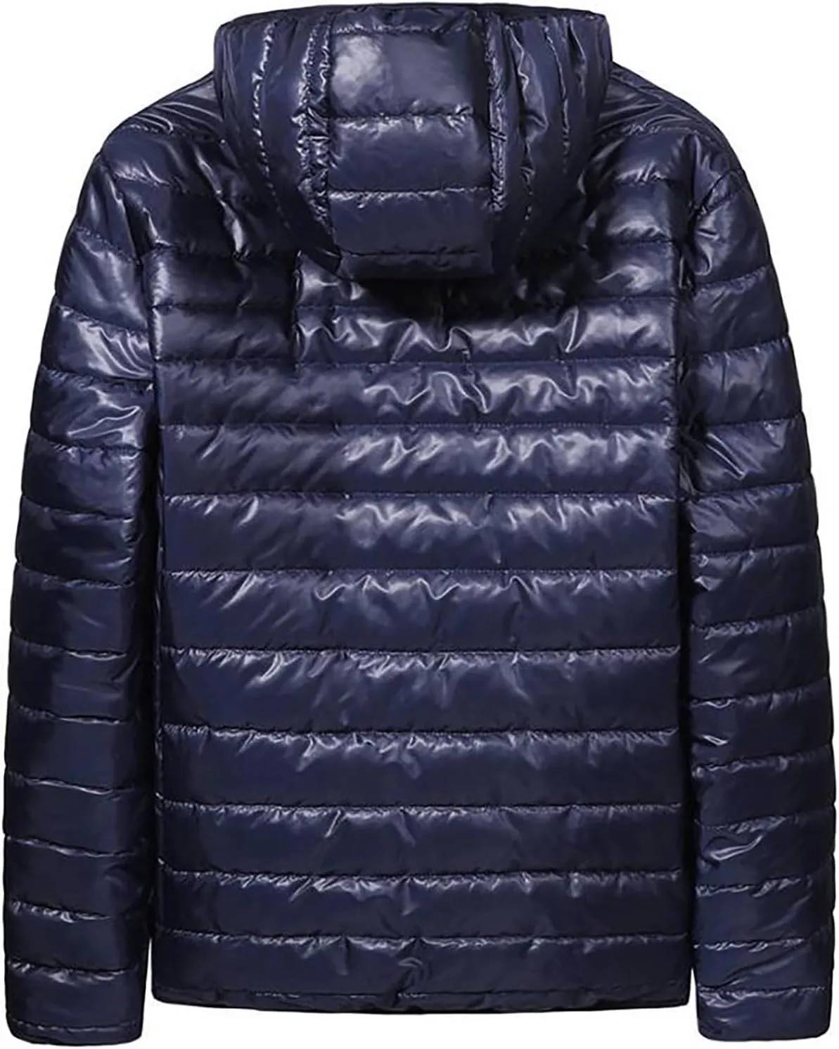 Puffer Jacket for Men Comfort Warm Down Full Zip Jacket Lightweight Quilted Outwear Windproof Winter Puffer Jackets