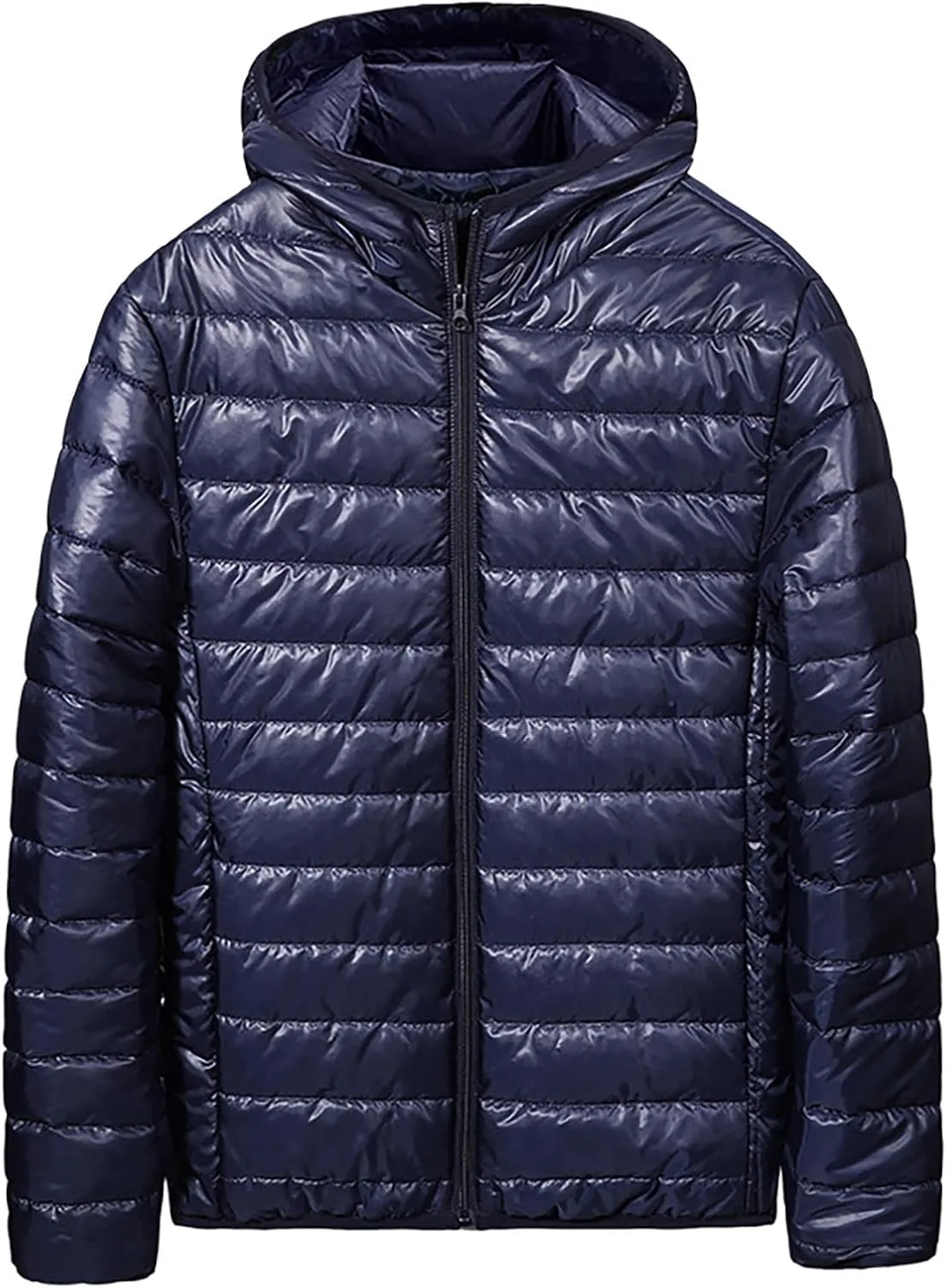 Puffer Jacket for Men Comfort Warm Down Full Zip Jacket Lightweight Quilted Outwear Windproof Winter Puffer Jackets