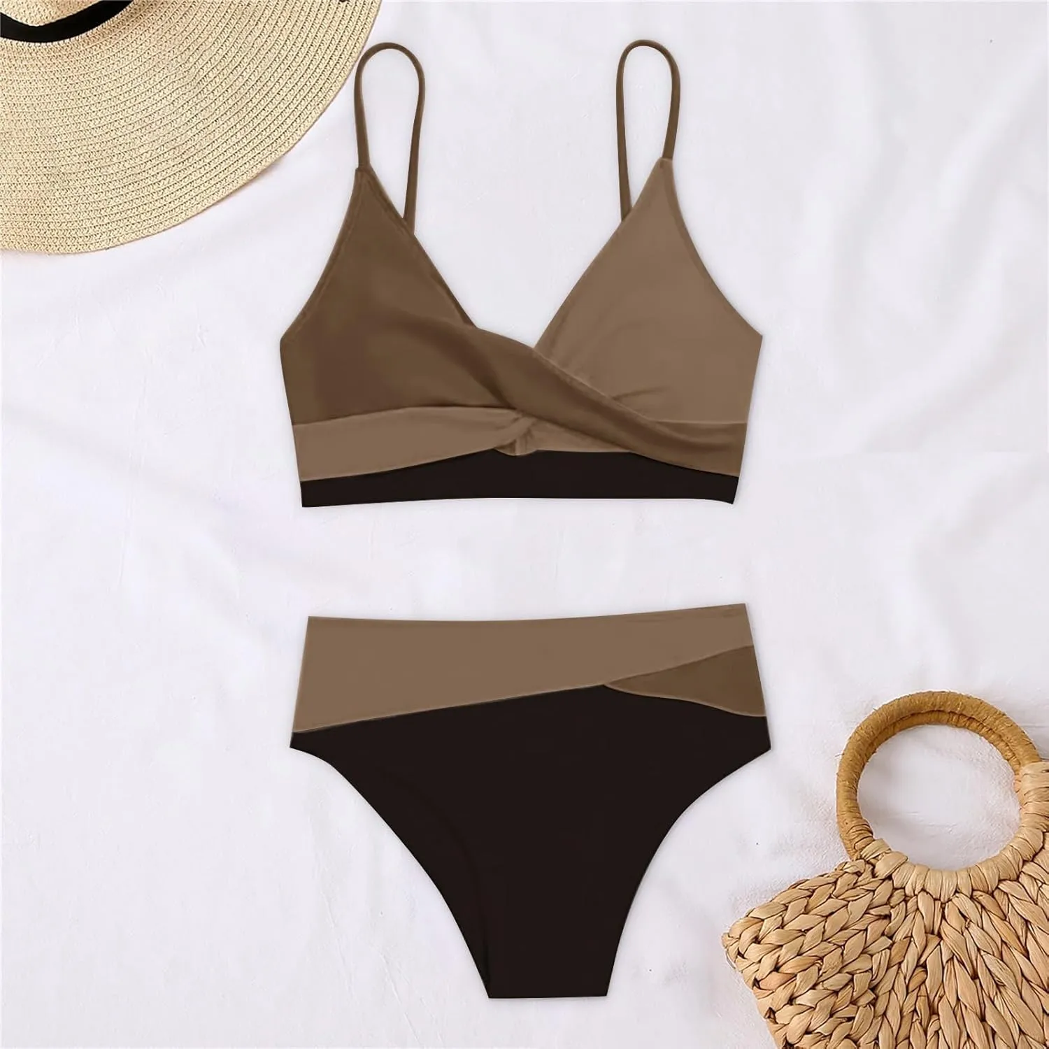 Push Up Bikini Select 3 Piece Bikini Sets for Women Neon Swimsuit Cross Bathing Suit Two Pieces Bandeau Bikinis