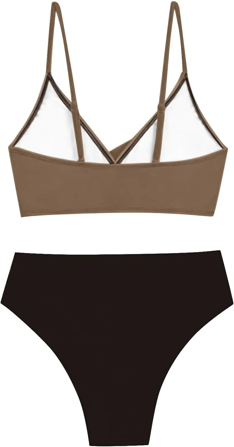 Push Up Bikini Select 3 Piece Bikini Sets for Women Neon Swimsuit Cross Bathing Suit Two Pieces Bandeau Bikinis