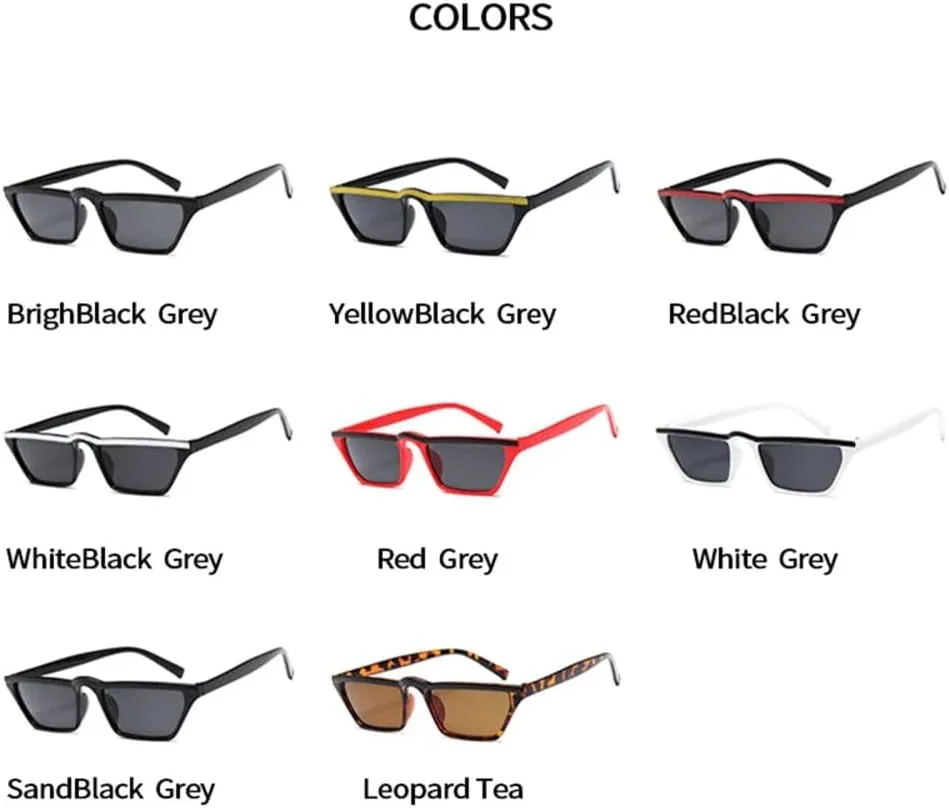Retro Small Sunglasses Women Cat Eye Sun Glasses Men Vintage Street Eyewear Shades