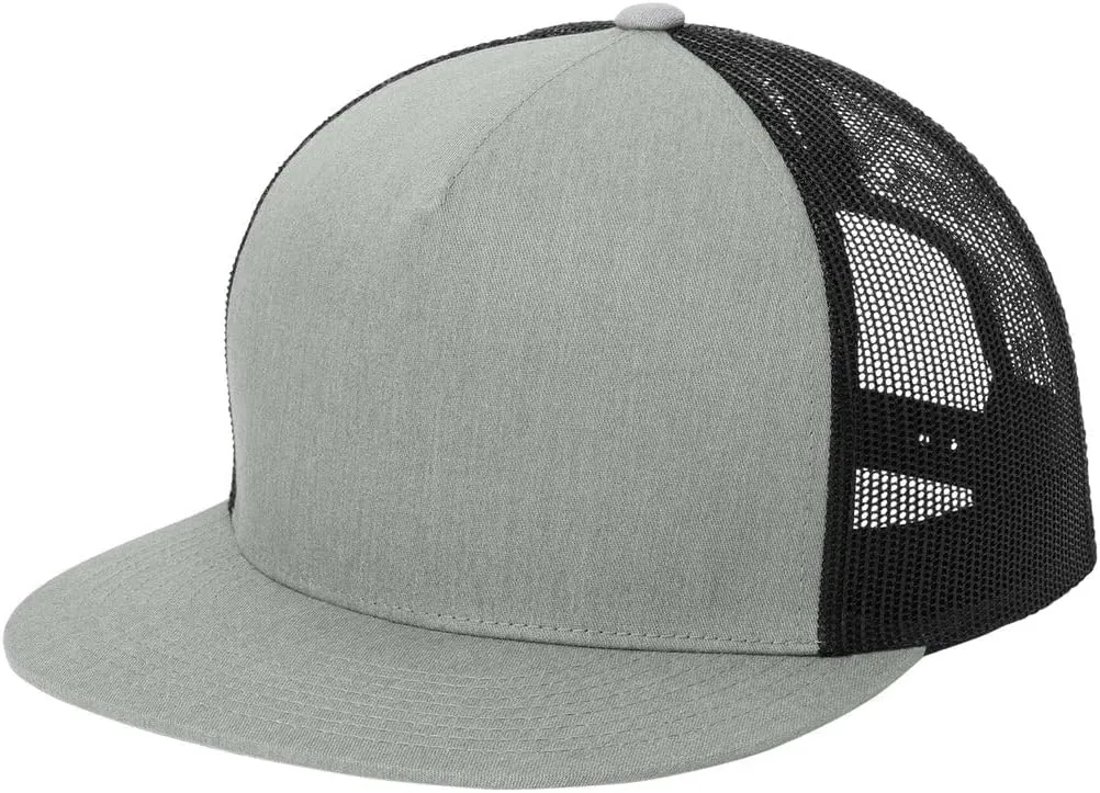 SPORT-TEK YP Classics 5-Panel Classic Trucker Mesh Back Cap