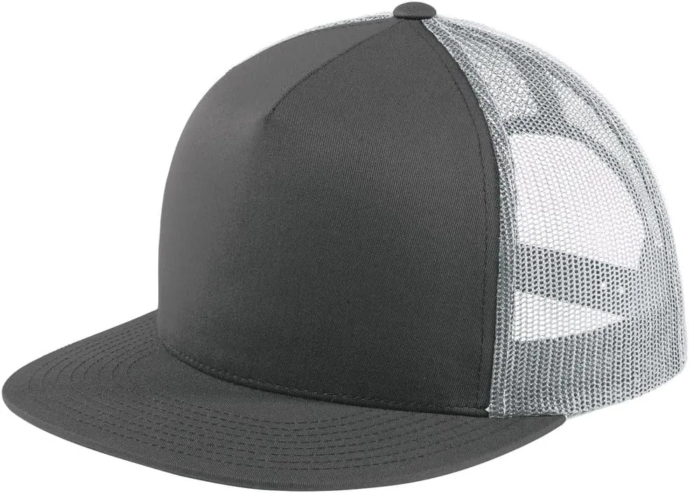 SPORT-TEK YP Classics 5-Panel Classic Trucker Mesh Back Cap