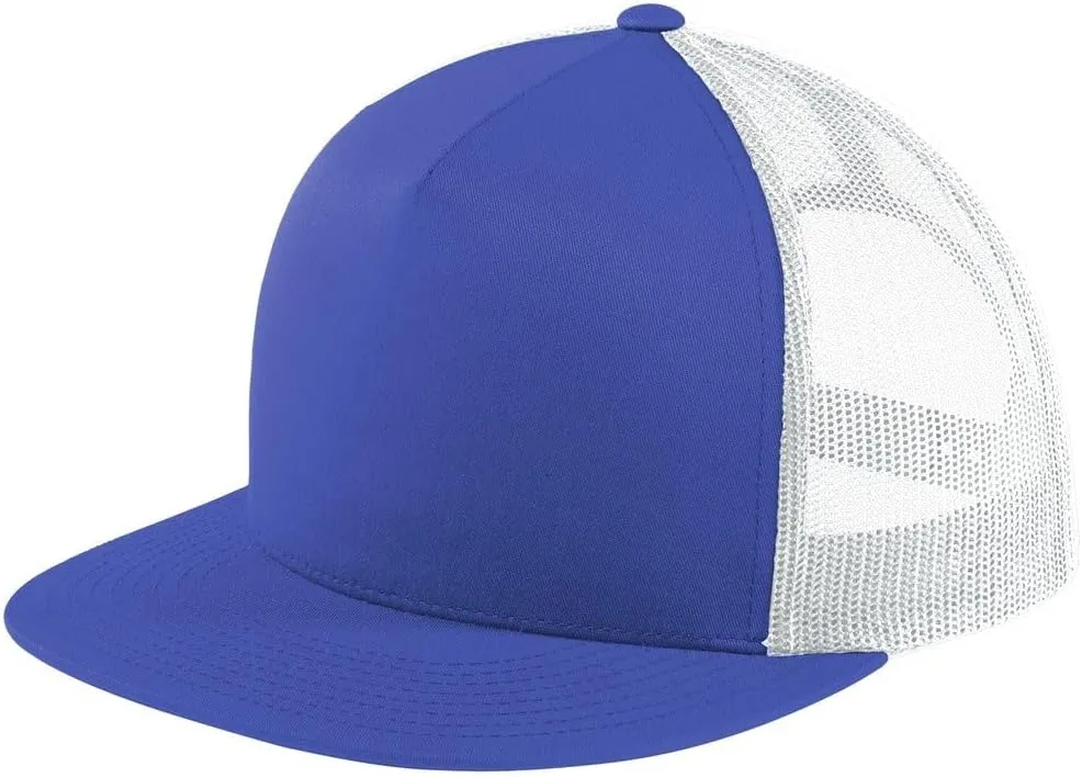 SPORT-TEK YP Classics 5-Panel Classic Trucker Mesh Back Cap