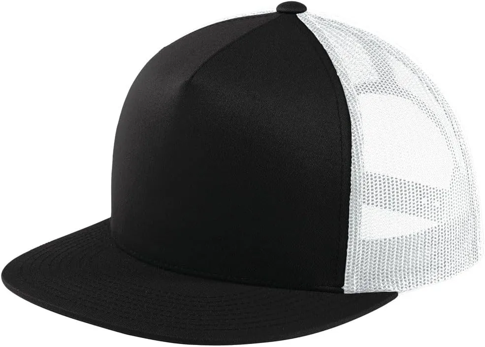 SPORT-TEK YP Classics 5-Panel Classic Trucker Mesh Back Cap