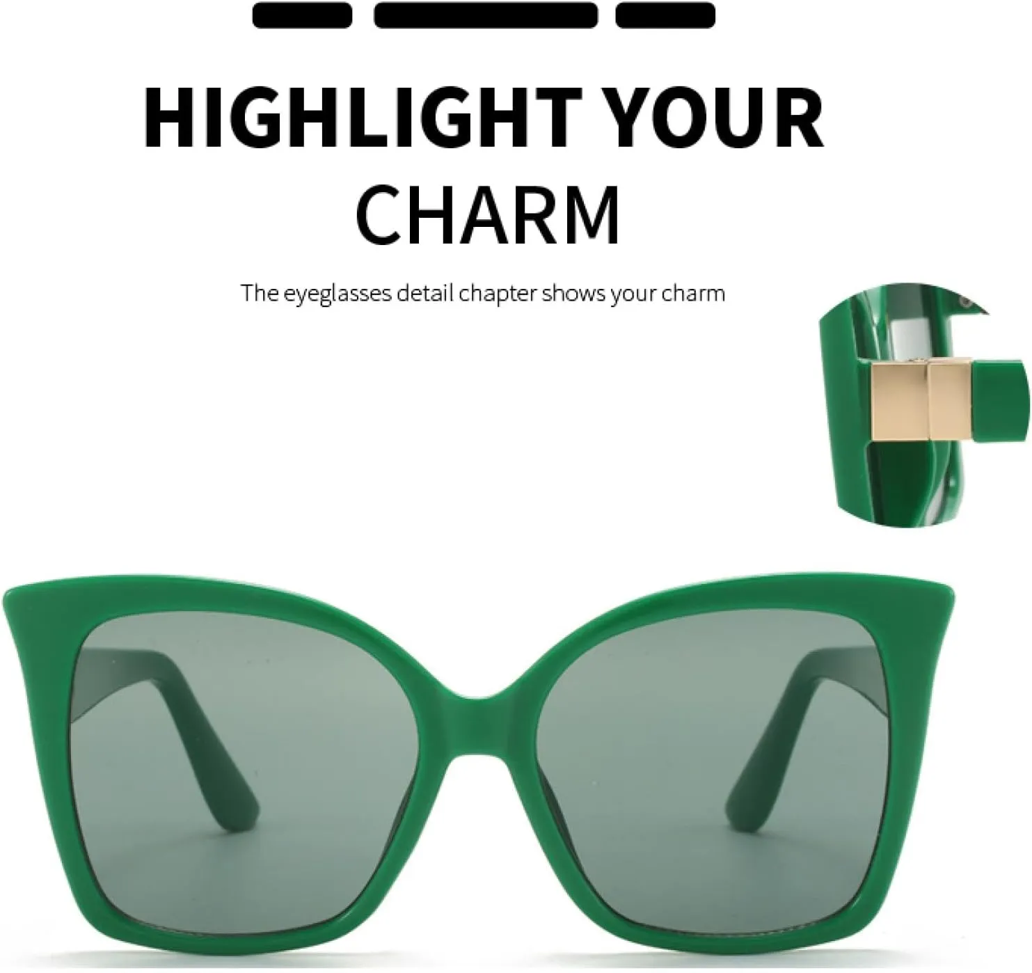 Street Sun Glasses for Women Men Fashion Butterfly Frame Cat Eye Personalized