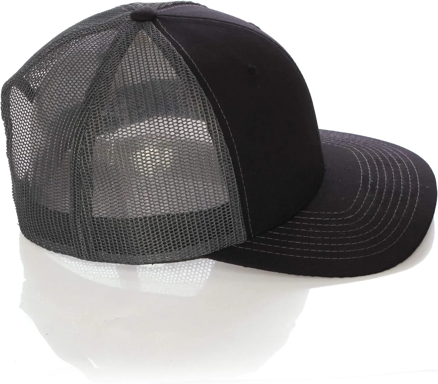 Structured Trucker Mesh Hat Custom Colors Letter J Initial Baseball Mid Profile