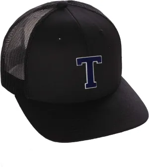 Structured Trucker Mesh Hat Custom Colors Letter K Initial Baseball Mid Profile