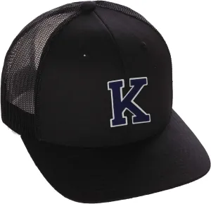 Structured Trucker Mesh Hat Custom Colors Letter T Initial Baseball Mid Profile