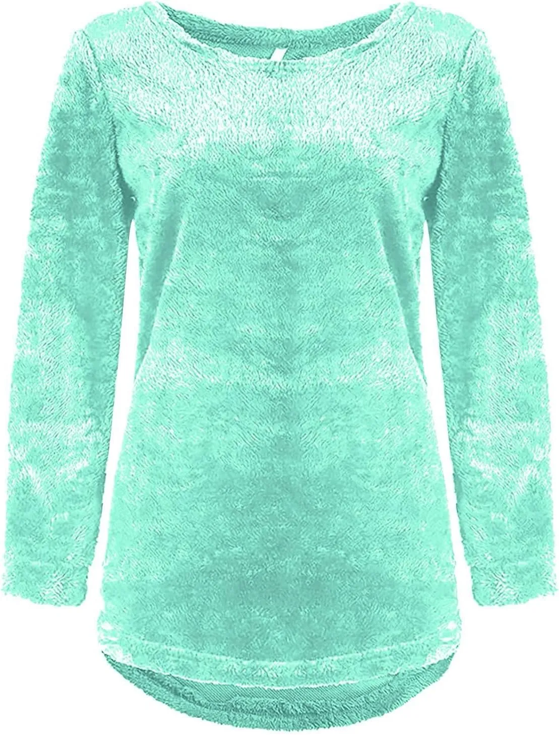 Sweatshirts for Women Comfort Hoodie for Anxiety Long Sleeve Winter Shirts Round Neck Casual Warm Cute Long Tops