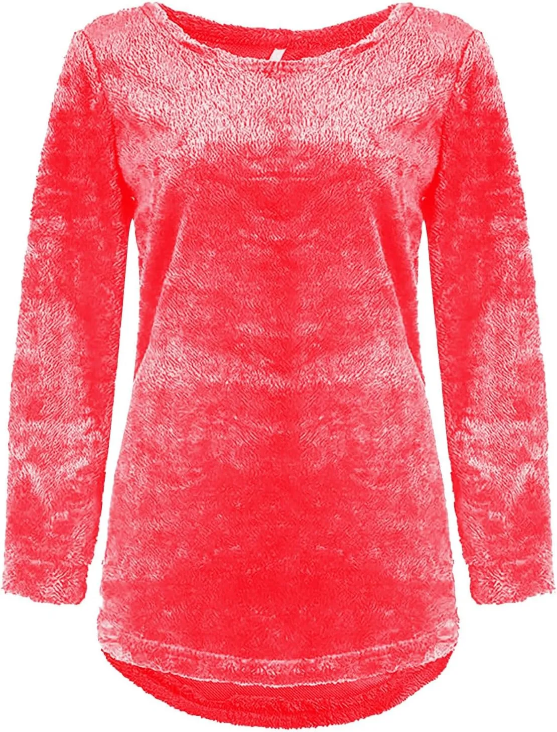 Sweatshirts for Women Comfort Hoodie for Anxiety Long Sleeve Winter Shirts Round Neck Casual Warm Cute Long Tops