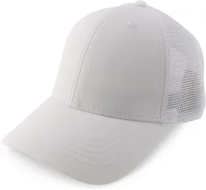 Trendy Apparel Shop Women's Structured 6 Panel Mesh Back Ponytail Baseball Cap
