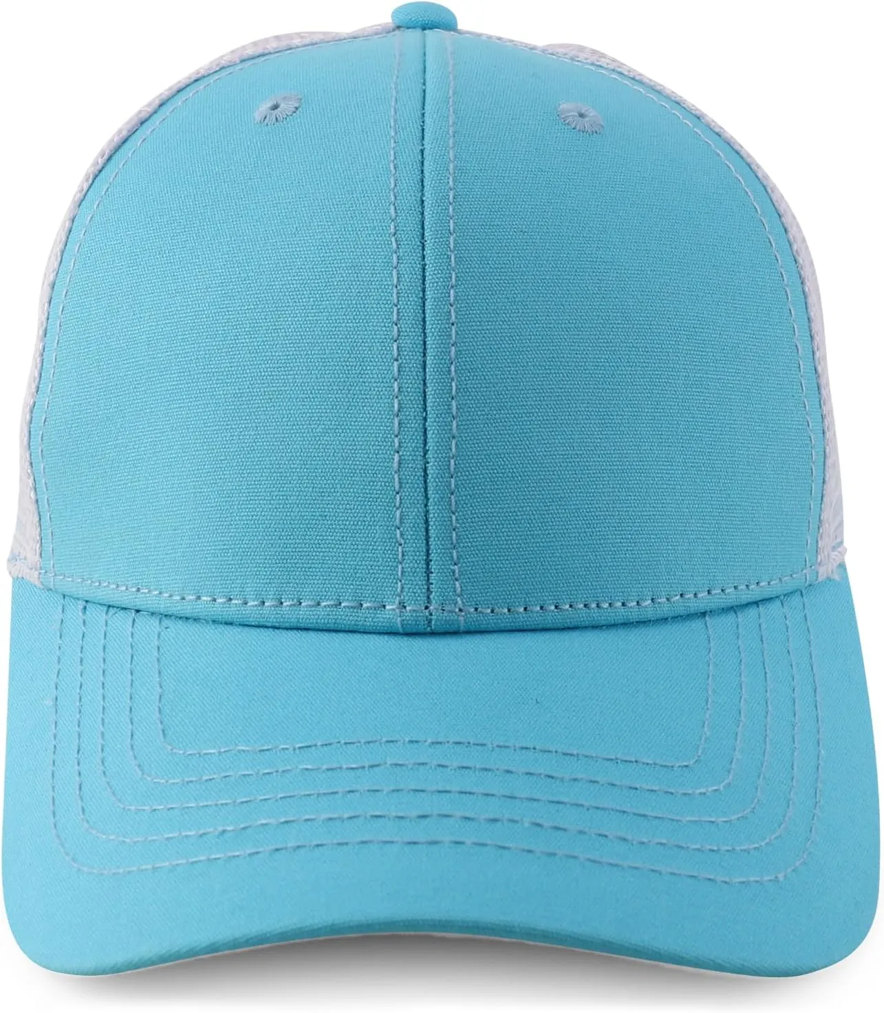 Trendy Apparel Shop Women's Structured 6 Panel Mesh Back Ponytail Baseball Cap