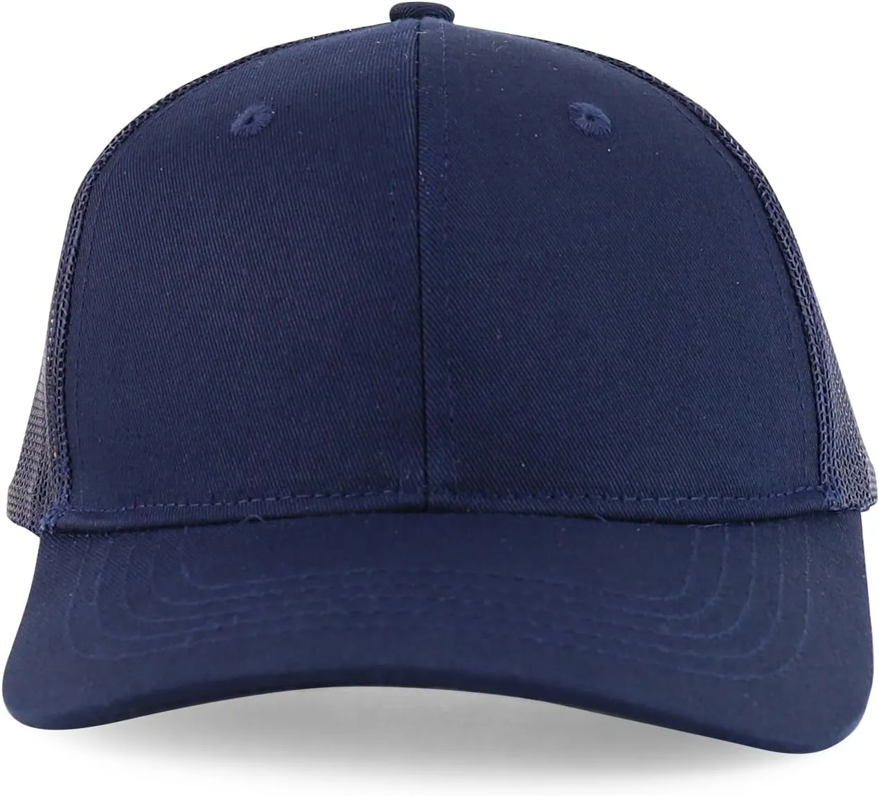 Trendy Apparel Shop Youth Size Contrasting Stitch Structured Mesh Back Baseball Cap