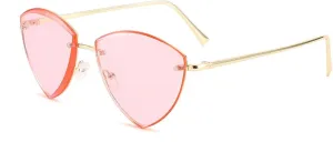 Triangular Frameless Metal Sunglasses Street Concave Sunglasses Uv-proof Fashionable Men and Women.