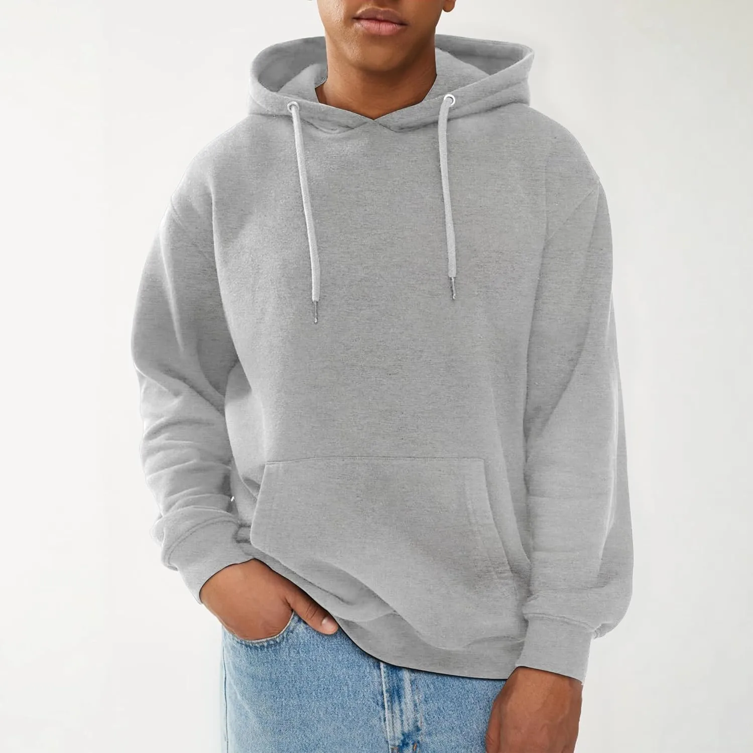 Unisex Adult Fleece Hoodies, Breathable, Pullover Hooded Sweatshirt