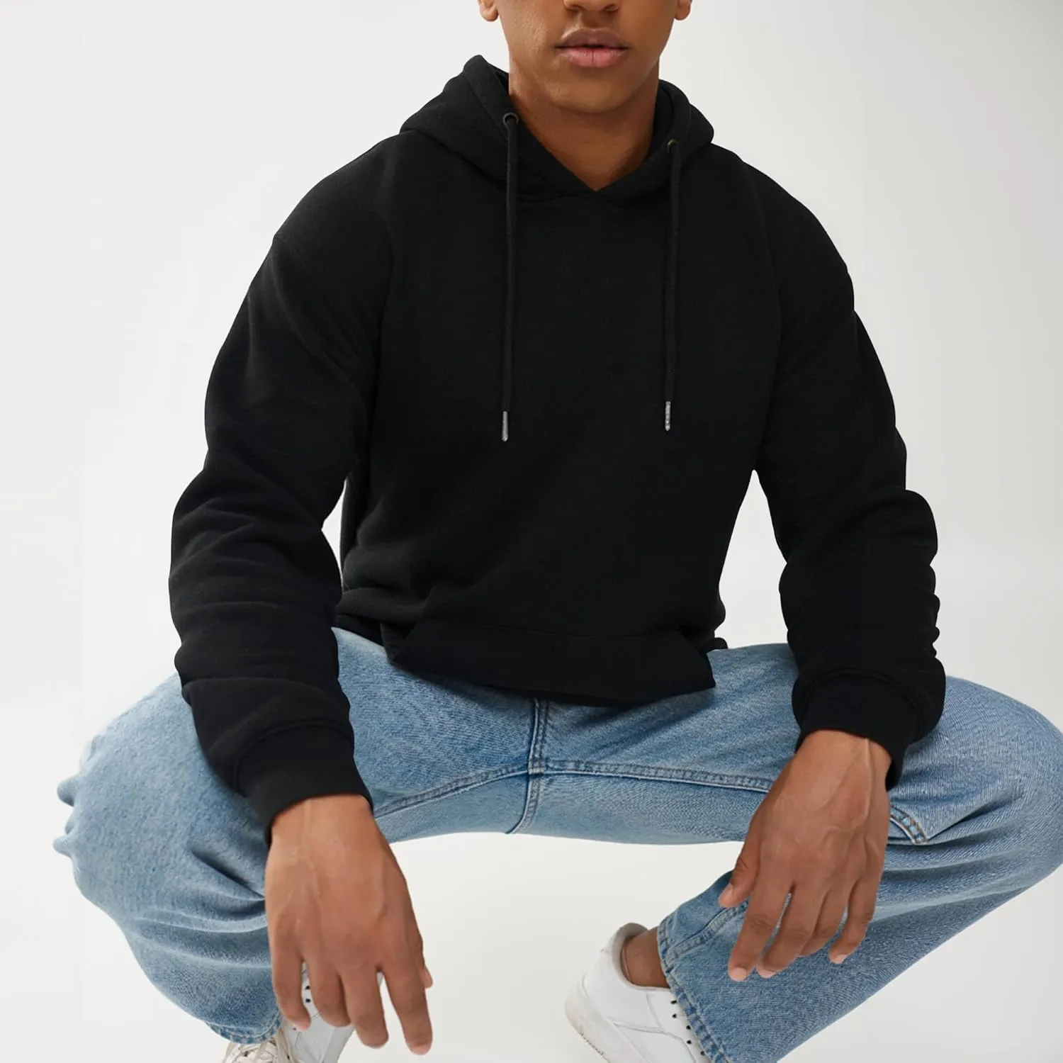 Unisex Adult Fleece Hoodies, Breathable, Pullover Hooded Sweatshirt