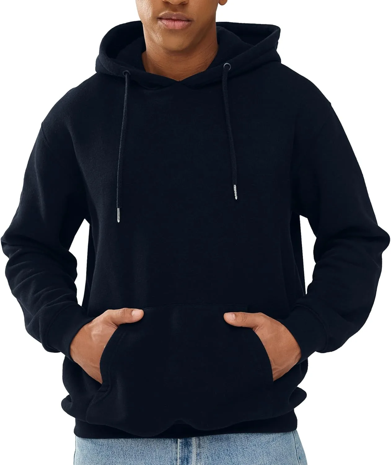 Unisex Adult Fleece Hoodies, Breathable, Pullover Hooded Sweatshirt