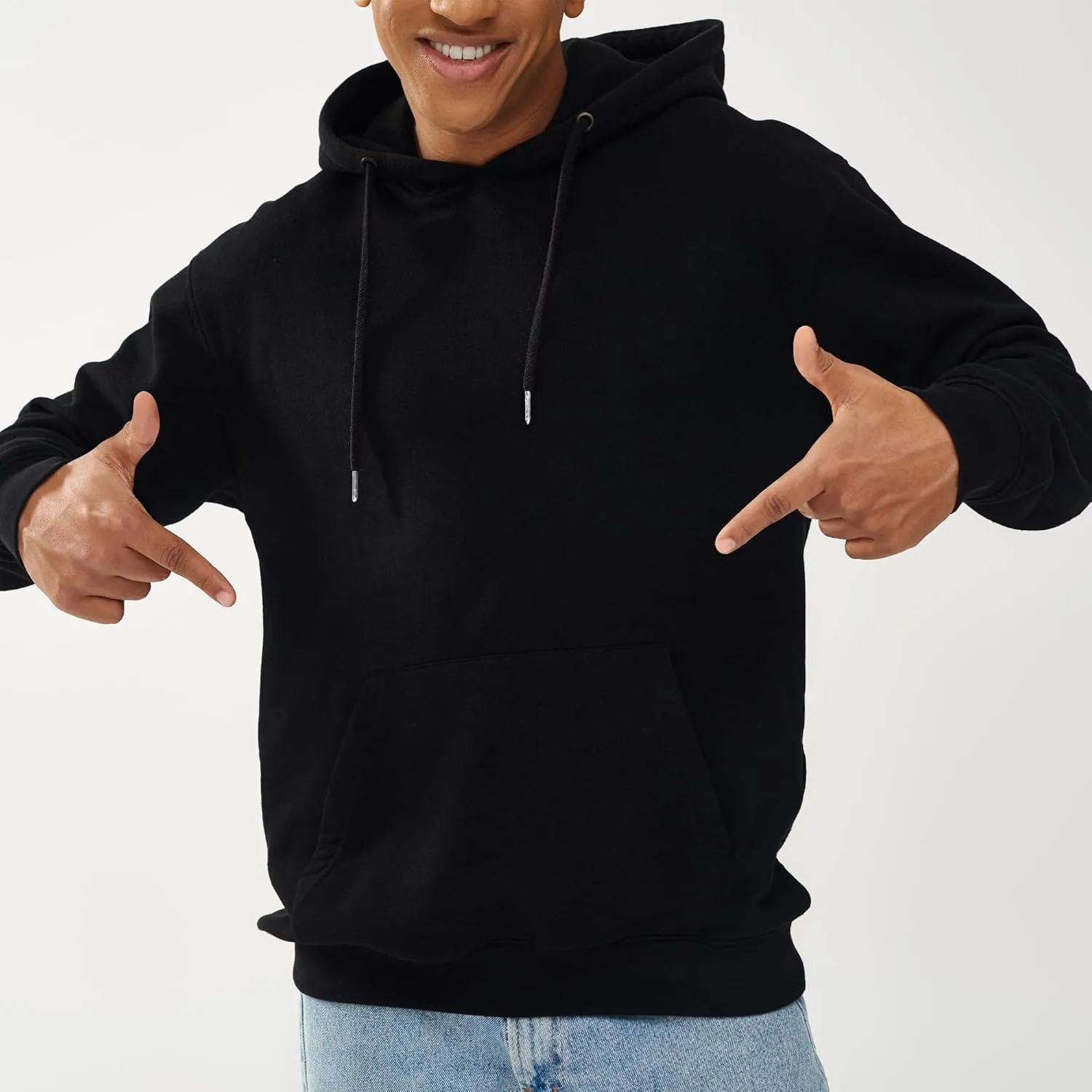 Unisex Adult Fleece Hoodies, Breathable, Pullover Hooded Sweatshirt