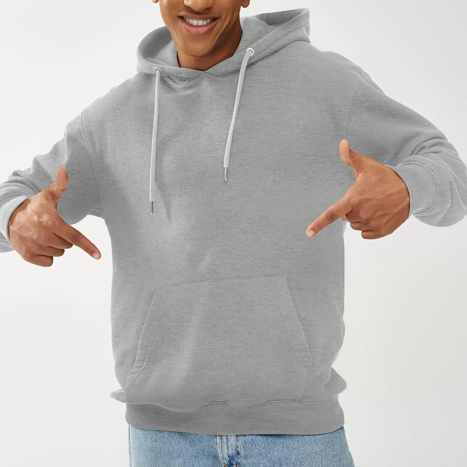 Unisex Adult Fleece Hoodies, Breathable, Pullover Hooded Sweatshirt