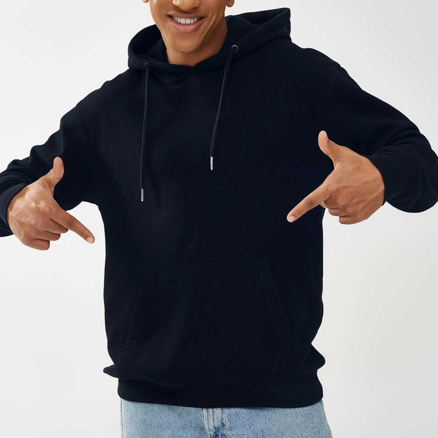 Unisex Adult Fleece Hoodies, Breathable, Pullover Hooded Sweatshirt