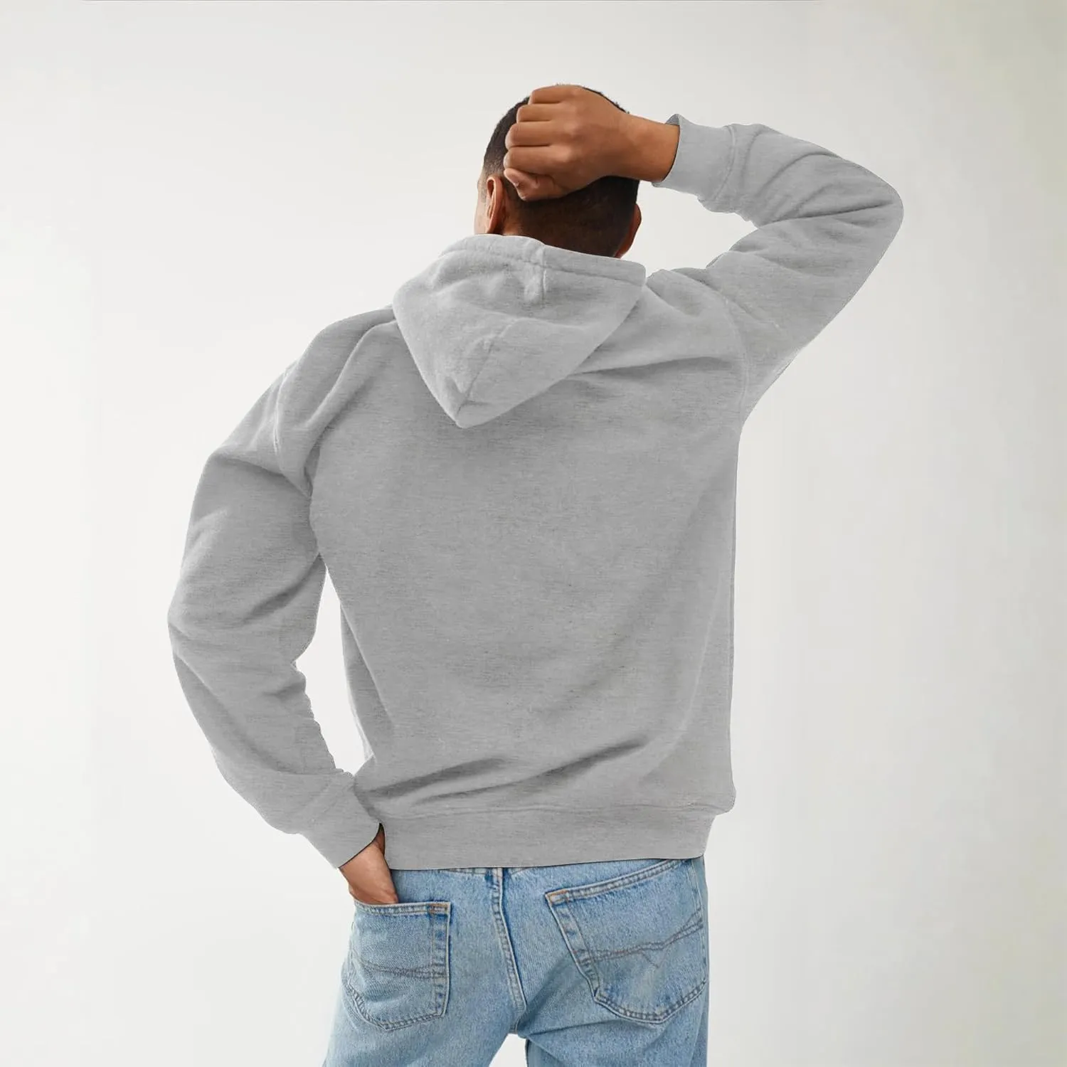 Unisex Adult Fleece Hoodies, Breathable, Pullover Hooded Sweatshirt