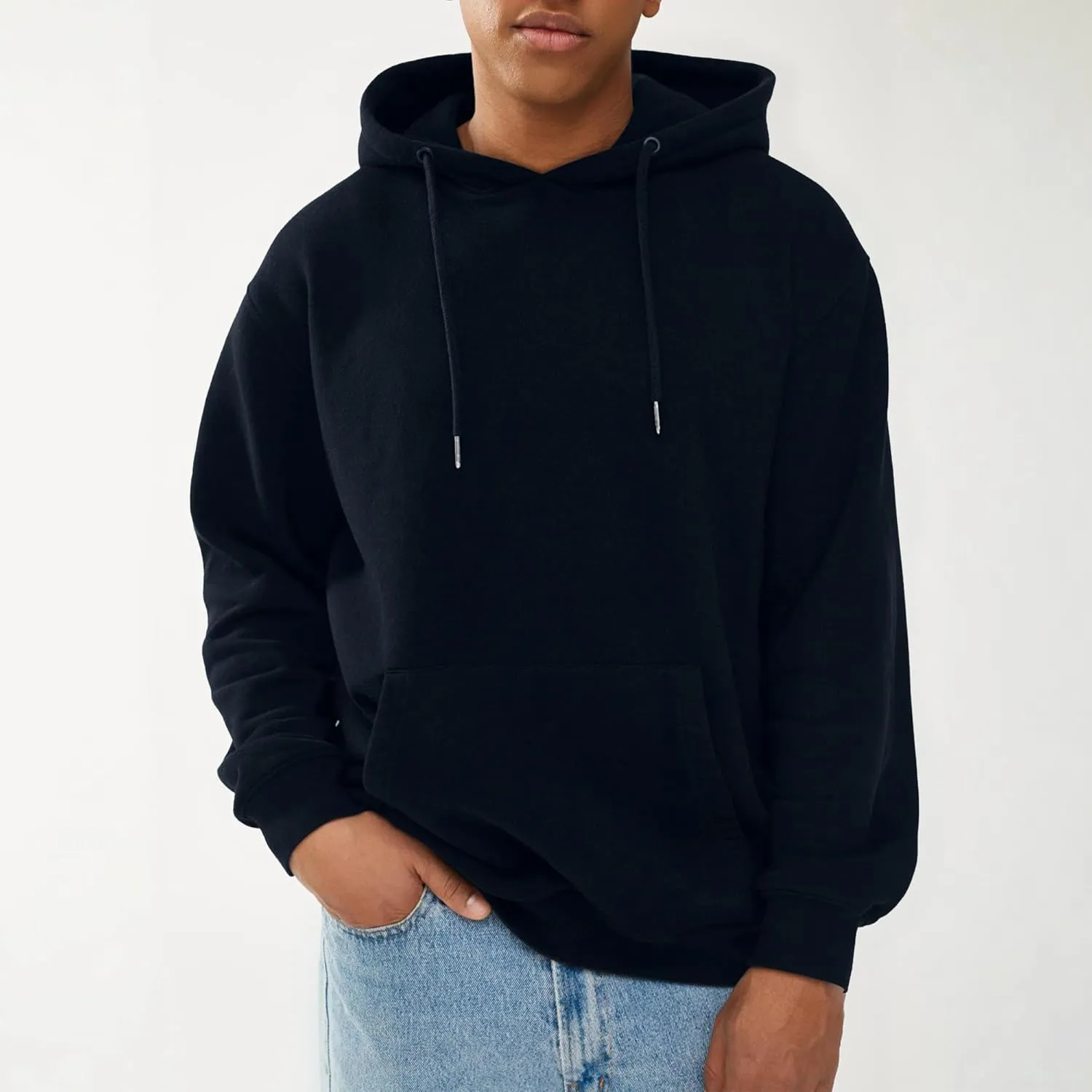 Unisex Adult Fleece Hoodies, Breathable, Pullover Hooded Sweatshirt