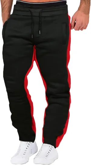 Vickyleb Cargo Pants for Men Baggy,Men's Joggers Sweatpants Gym Workout Pants Regular Stretch Slim Fit Pants