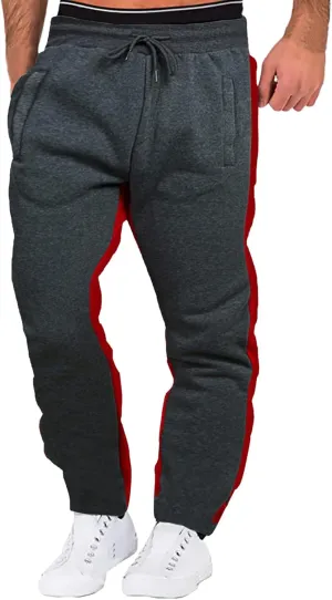 Vickyleb Cargo Pants for Men Baggy,Men's Joggers Sweatpants Gym Workout Pants Regular Stretch Slim Fit Pants