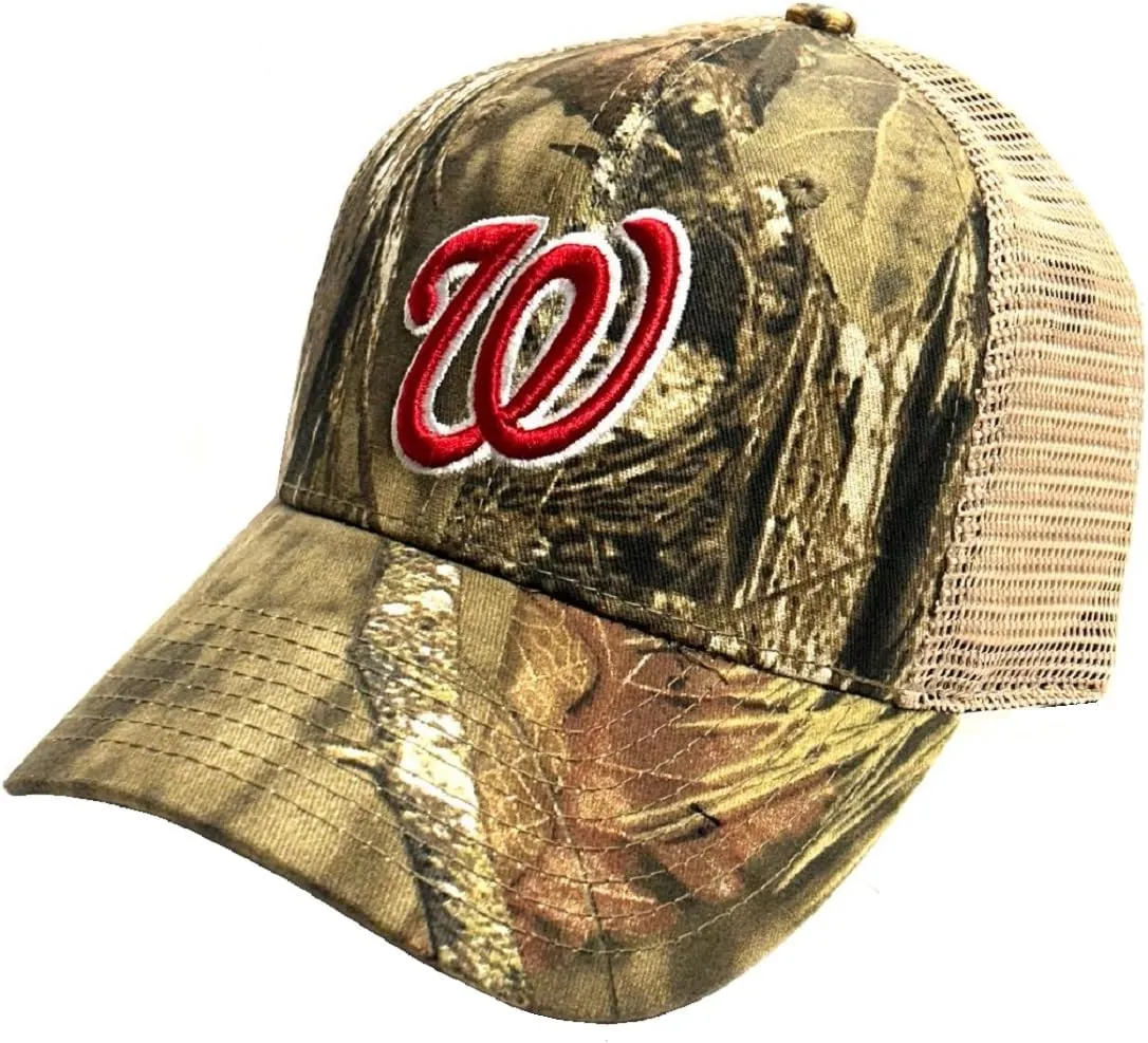 Washington Nationals MVP Hunting Camo Mesh Hat Cap Adult Men's Adjustable
