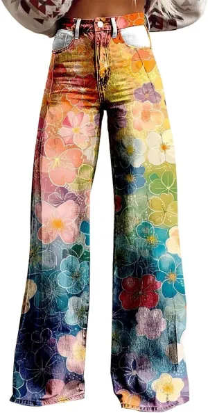Wide Leg Pants for Women, Casual Loose Soft Lightweight Chic Trendy Womens Trousers