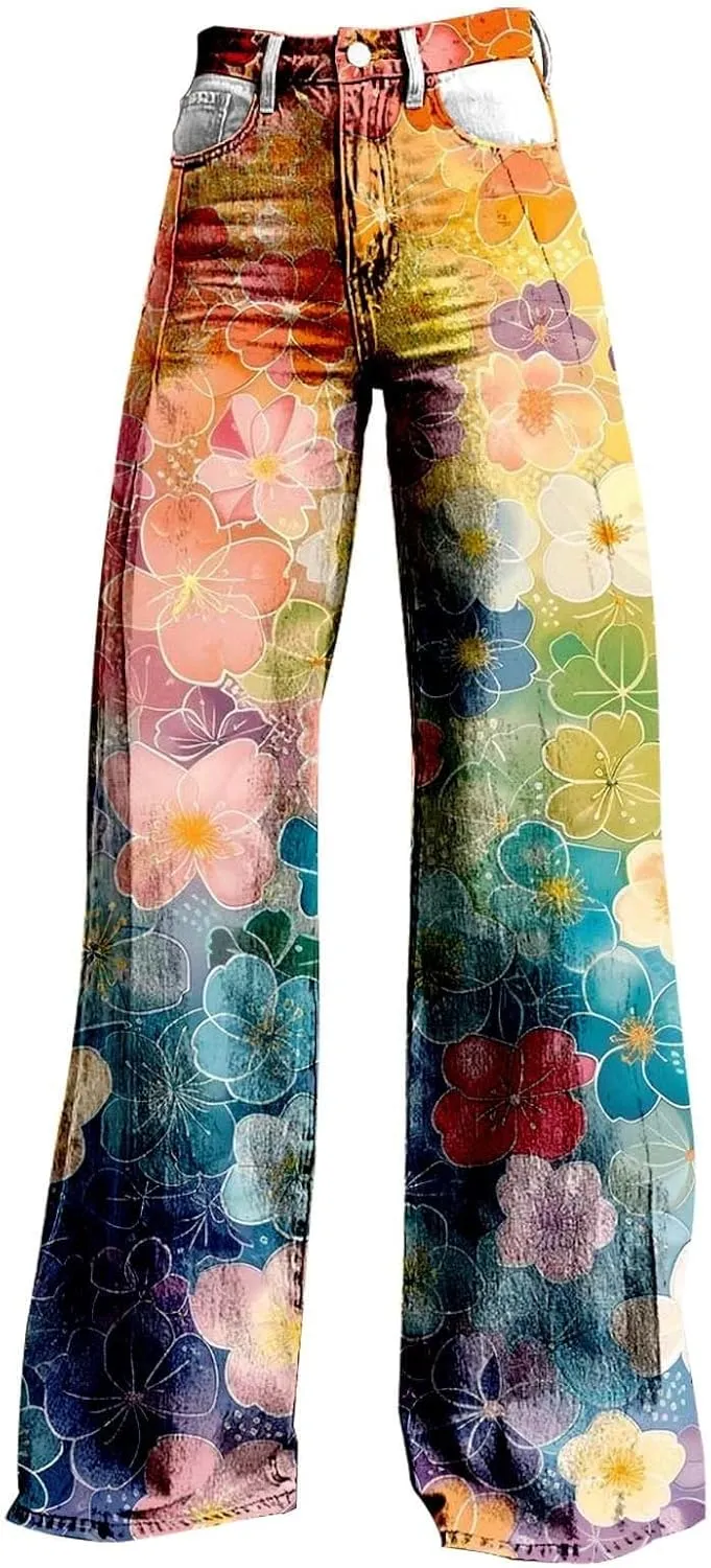 Wide Leg Pants for Women, Casual Loose Soft Lightweight Chic Trendy Womens Trousers