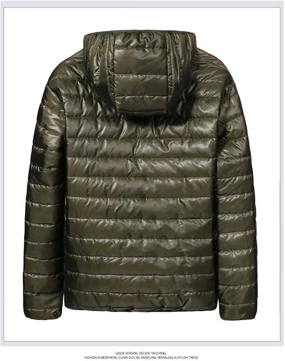 Winter Jackets for Men Lightweight Puffer Jacket Zip up Padded Coat Packable Down Jacket Quilted Insulated Jacket
