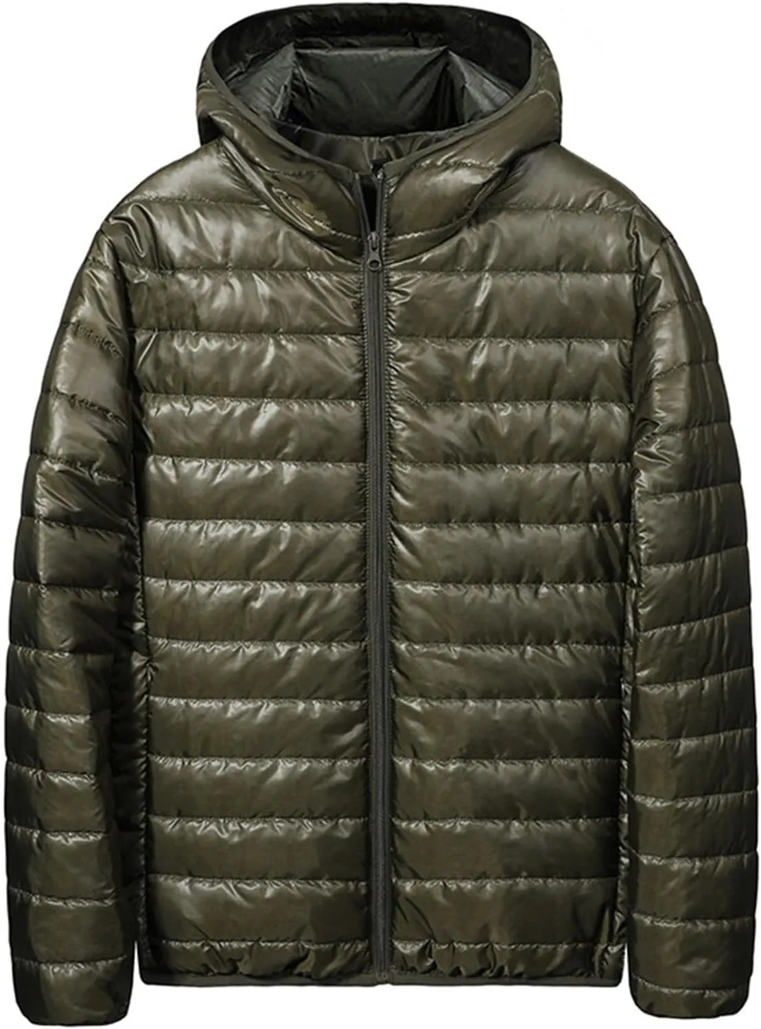 Winter Jackets for Men Lightweight Puffer Jacket Zip up Padded Coat Packable Down Jacket Quilted Insulated Jacket