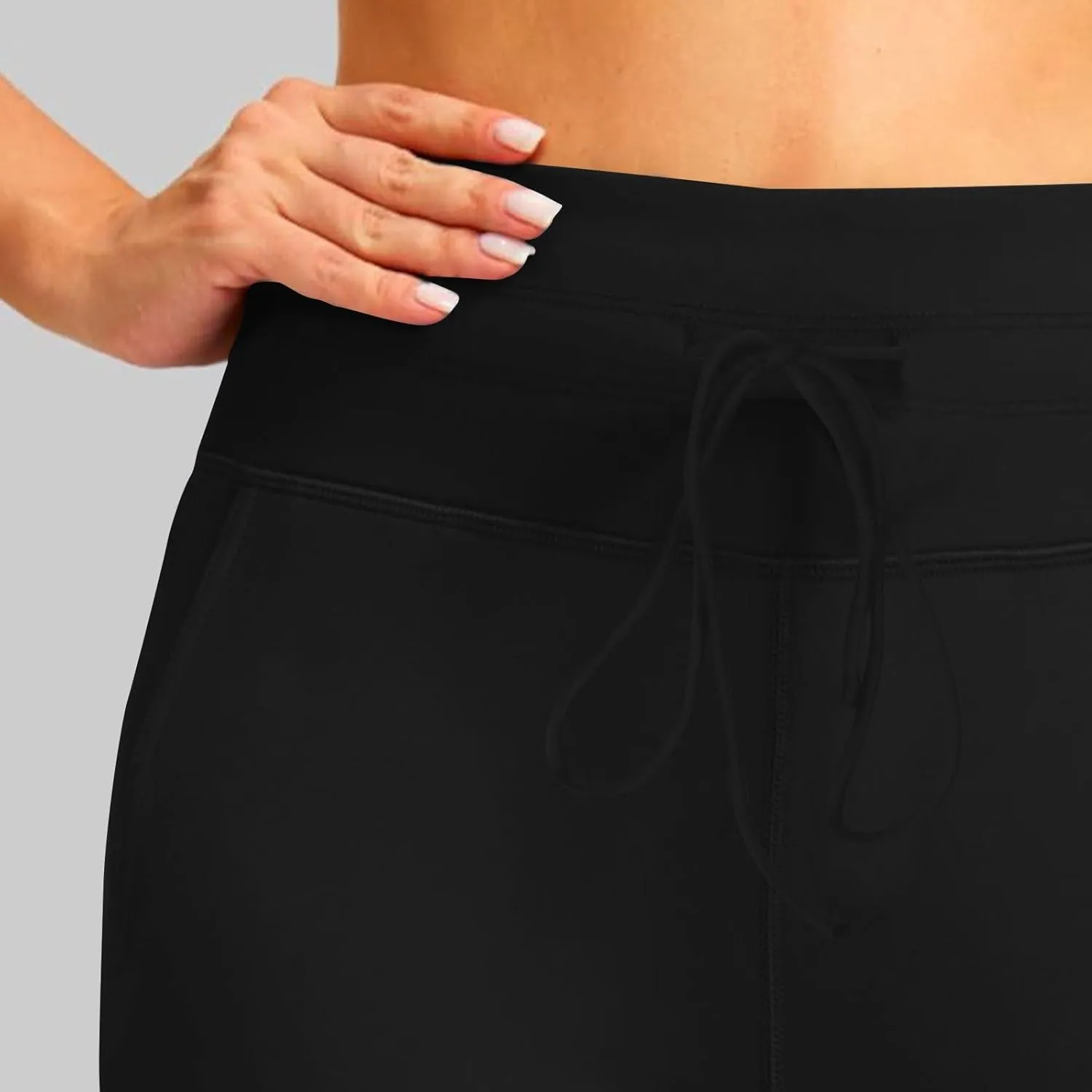 Women Fleece Lined Joggers Warm Winter Sweatpants High Waisted Hiking Pants Thermal Running Trousers with Pockets