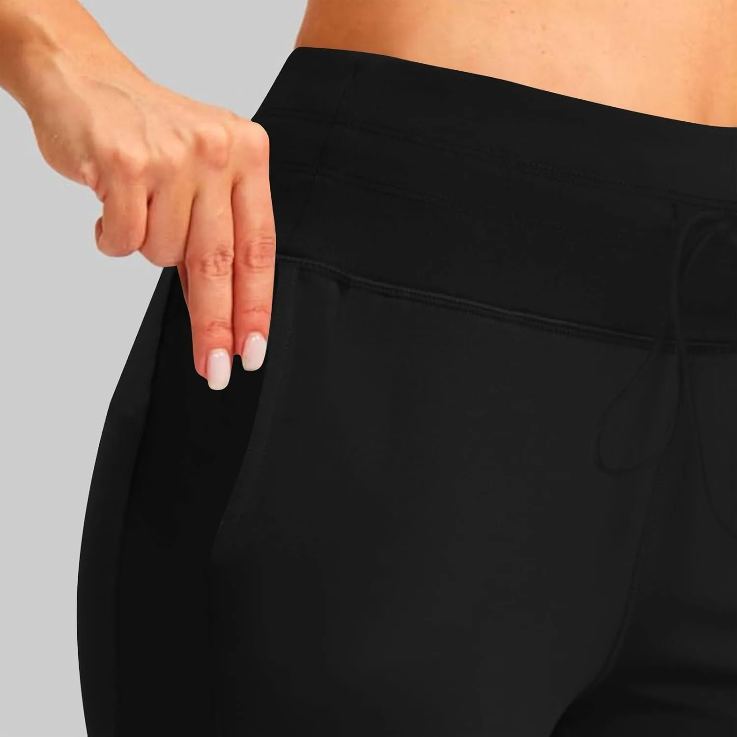Women Fleece Lined Joggers Warm Winter Sweatpants High Waisted Hiking Pants Thermal Running Trousers with Pockets