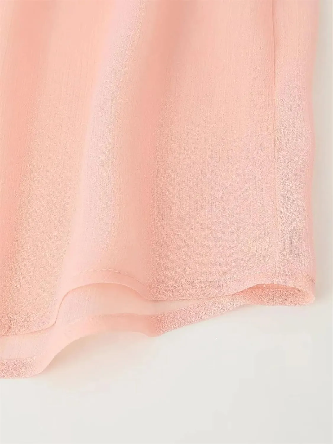 Women's Casual Shirt Lapel Long Sleeves Ruffled Edge Chic Lightweight Street Shirt Tops