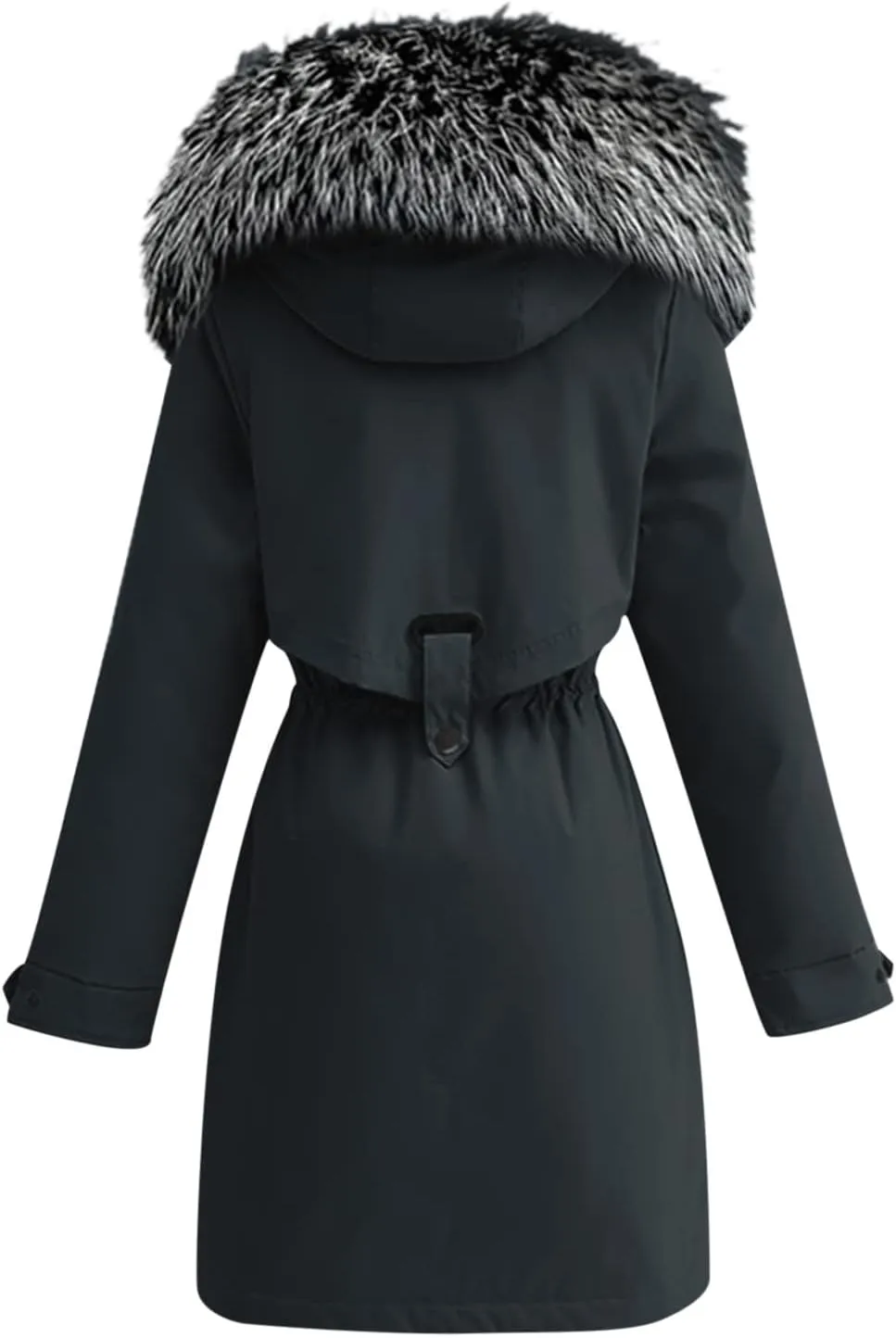 Womens Long Puffer Coat Packable Down Jacket Lightweight Parkas Jacket Maxi Zip Up Warm Hooded Quilted Coat