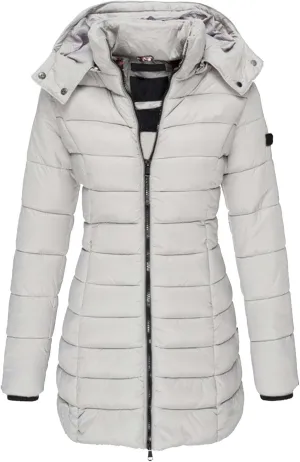 Women's WInter Warm Puffer Coats Lightweight Zipper Hooded Quilted Down Jackets Slim Fit Windproof Hiking Outerwear