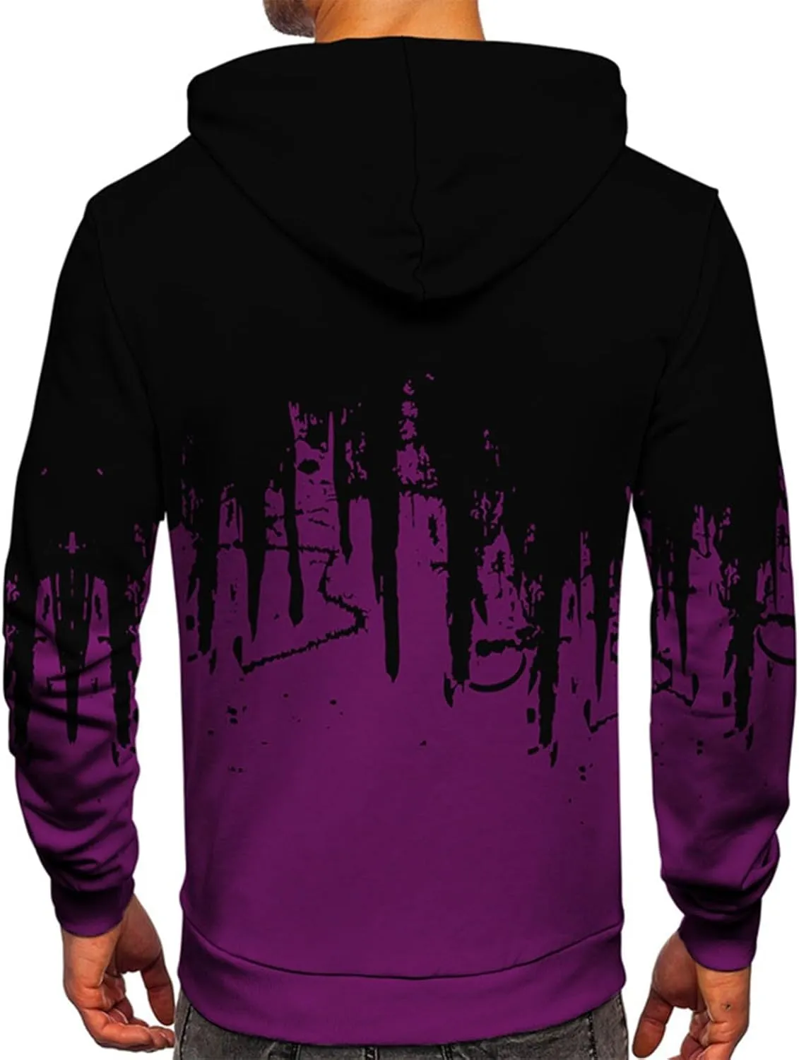 Ymosrh Men's Sweatshirts Graphic Hoodies Pullover Sweatshirts Casual Drawstring Tops With Pockets Hoodies Pullover, S-5XL