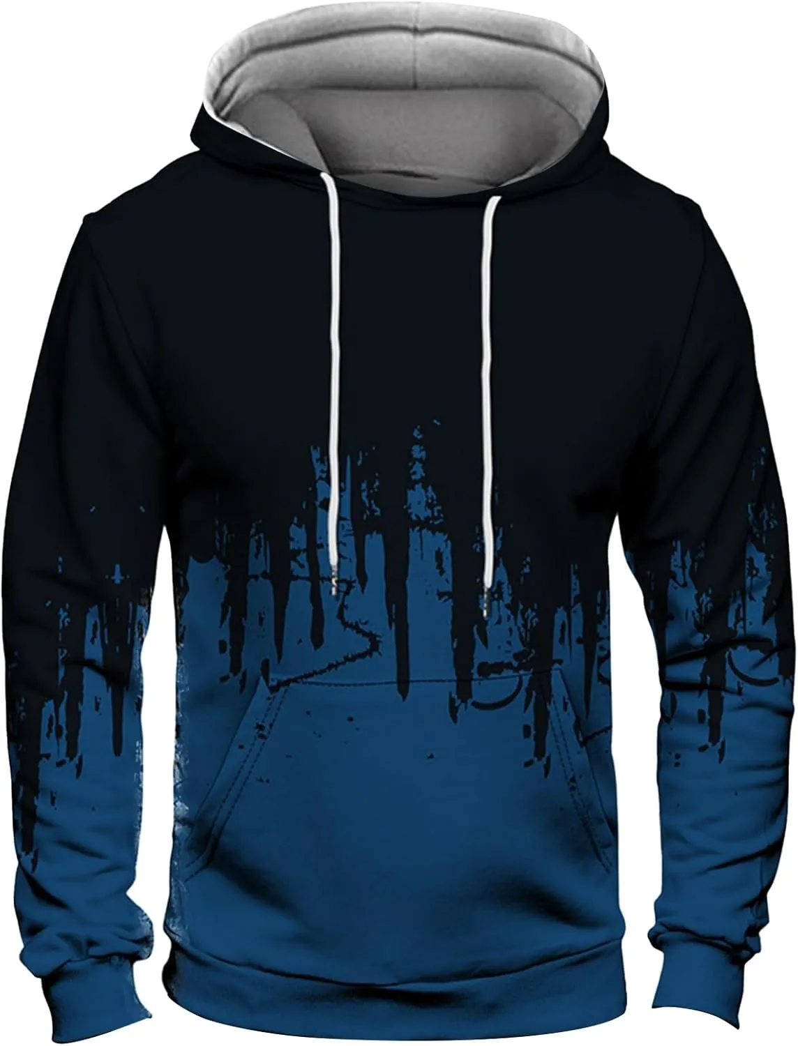 Ymosrh Men's Sweatshirts Graphic Hoodies Pullover Sweatshirts Casual Drawstring Tops With Pockets Hoodies Pullover, S-5XL